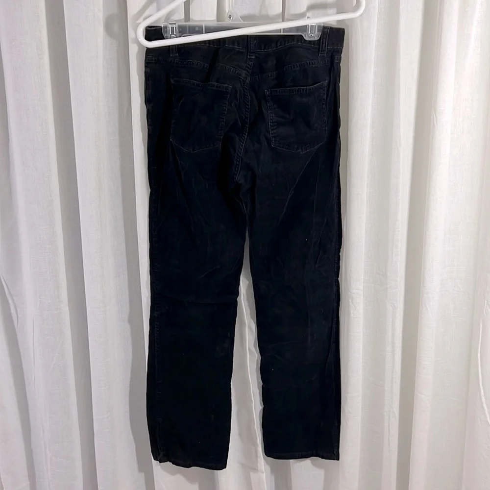 Women’s Petite Size 10 Black Boot Cut Corduroy Pants - Picture 5 of 6